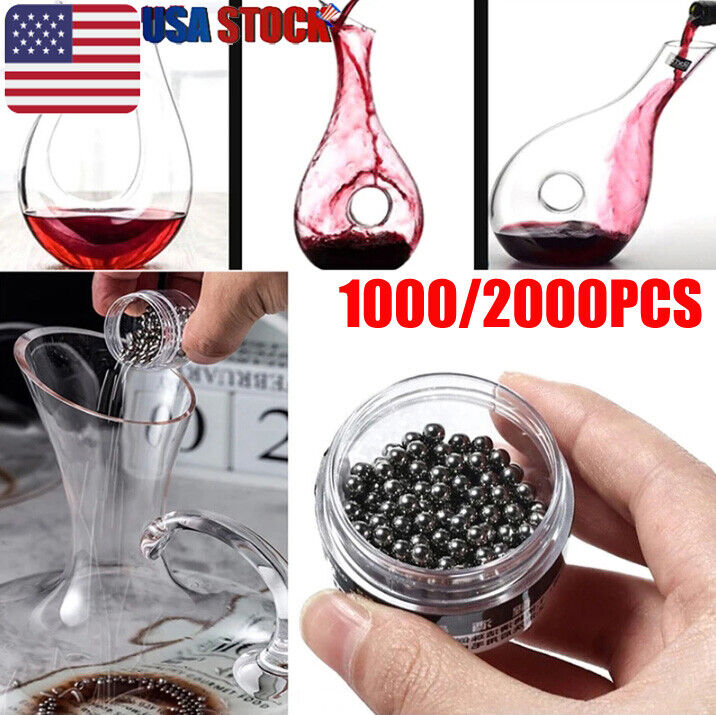 3mm Cleaning Beads Portable Decanter Cleaning Balls for Kitchen Coffee Shop Mug