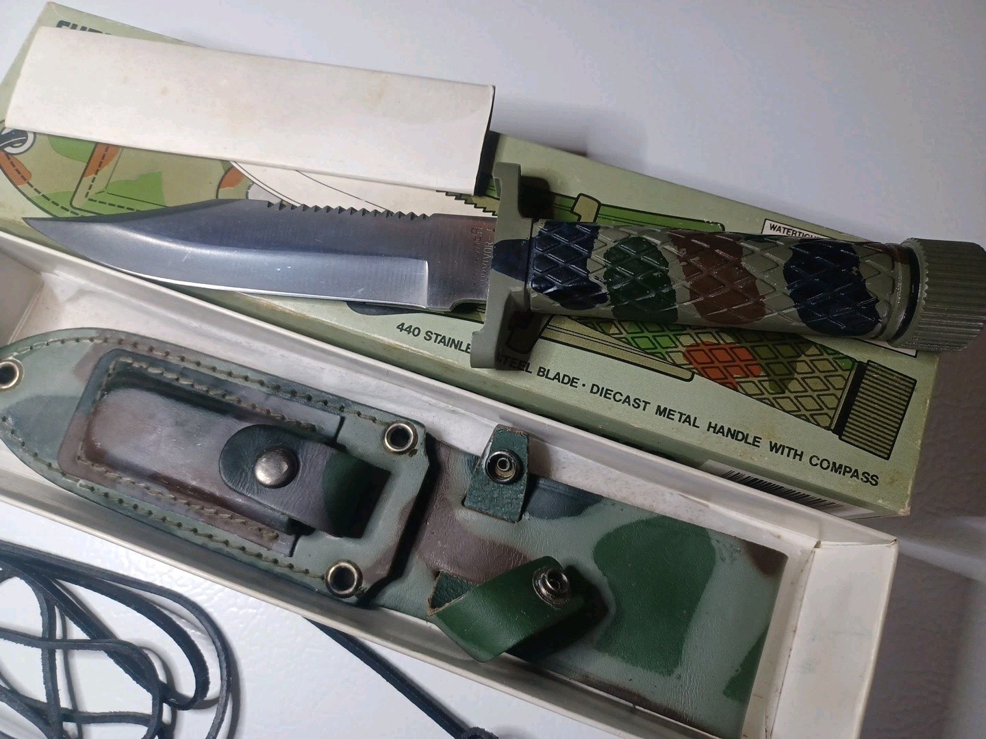  Gutmann Explorer Survivor -I Camo Knife Boxed Never Used Japan