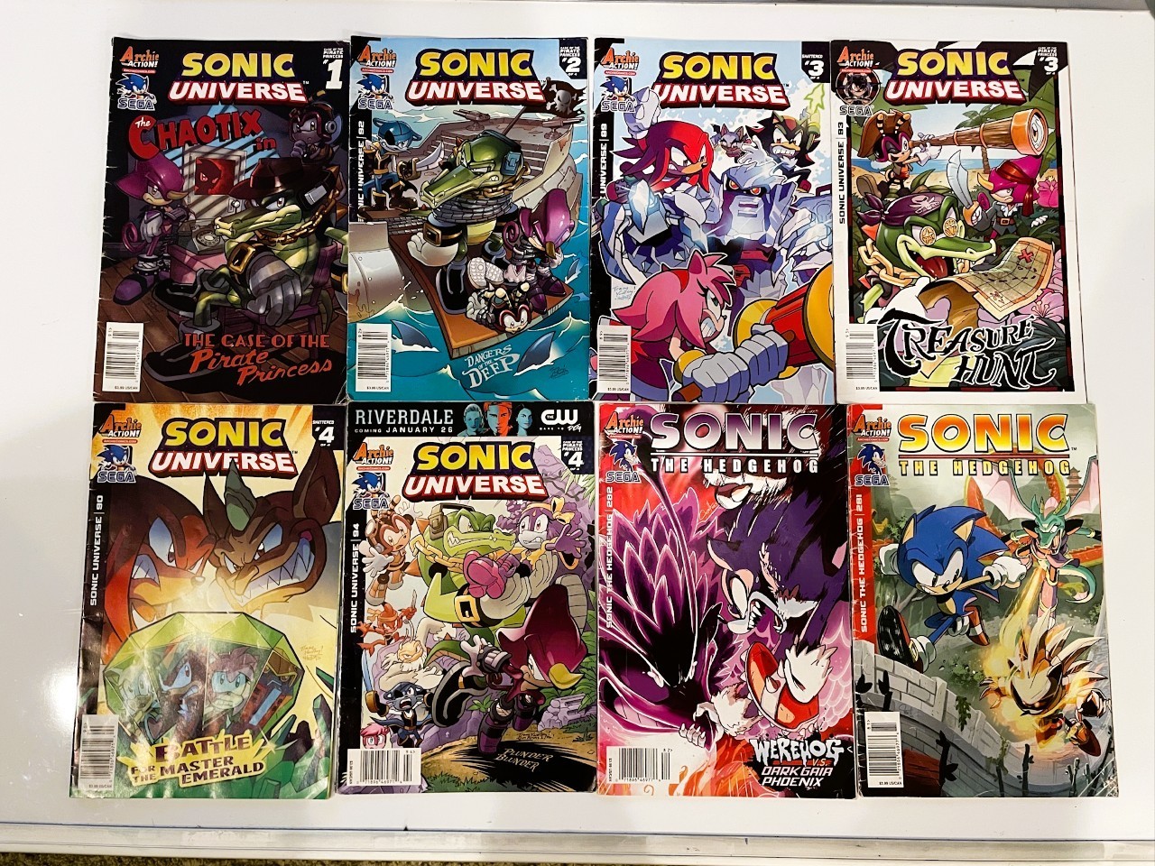 Archie Comics Sonic Universe & Sonic the Hedgehog – Lot of 8 Comics – SEGA