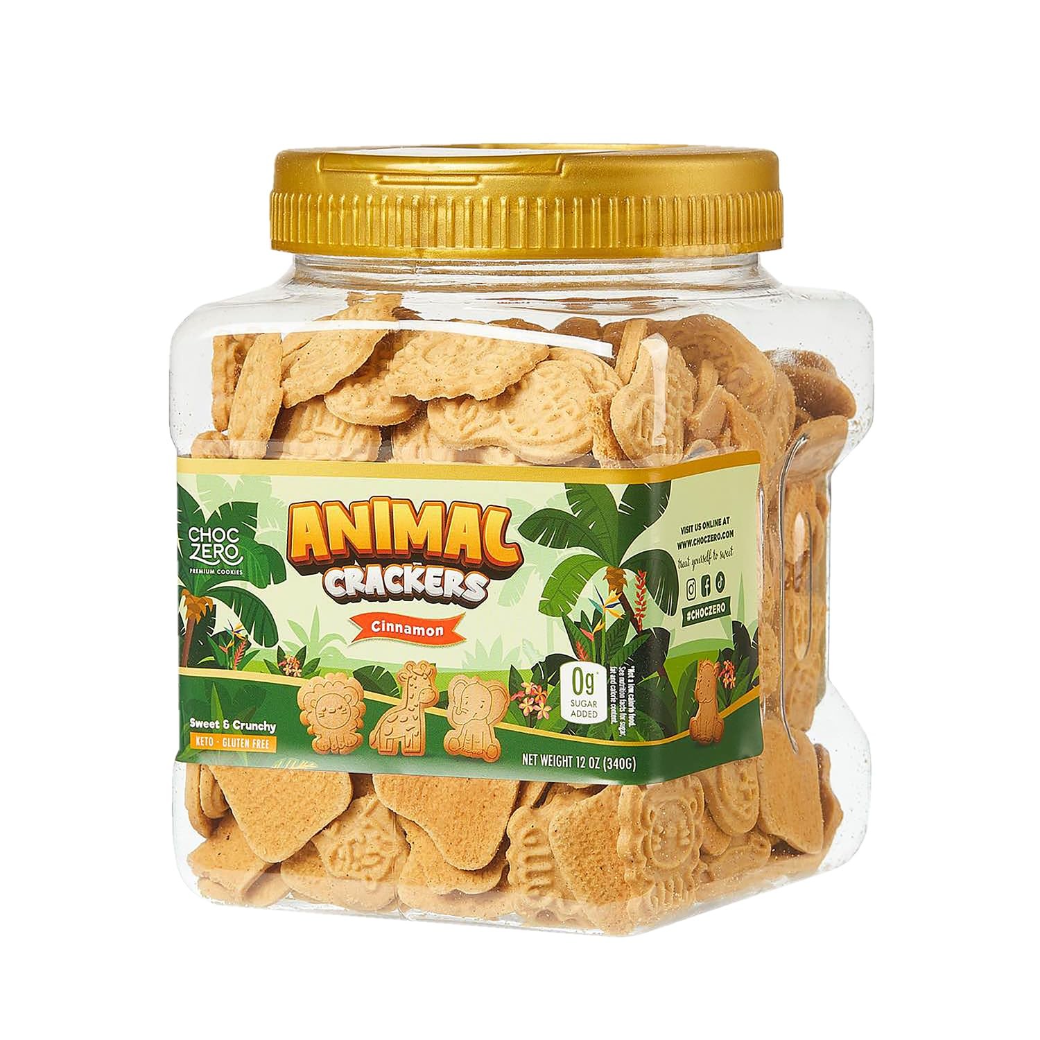 ChocZero Sugar Free Animal Crackers, Gluten 12 Ounce (Pack of 1), Brown ChocZero Sugar Free Animal Crackers, Gluten 12 Ounce (Pack of 1), Brown