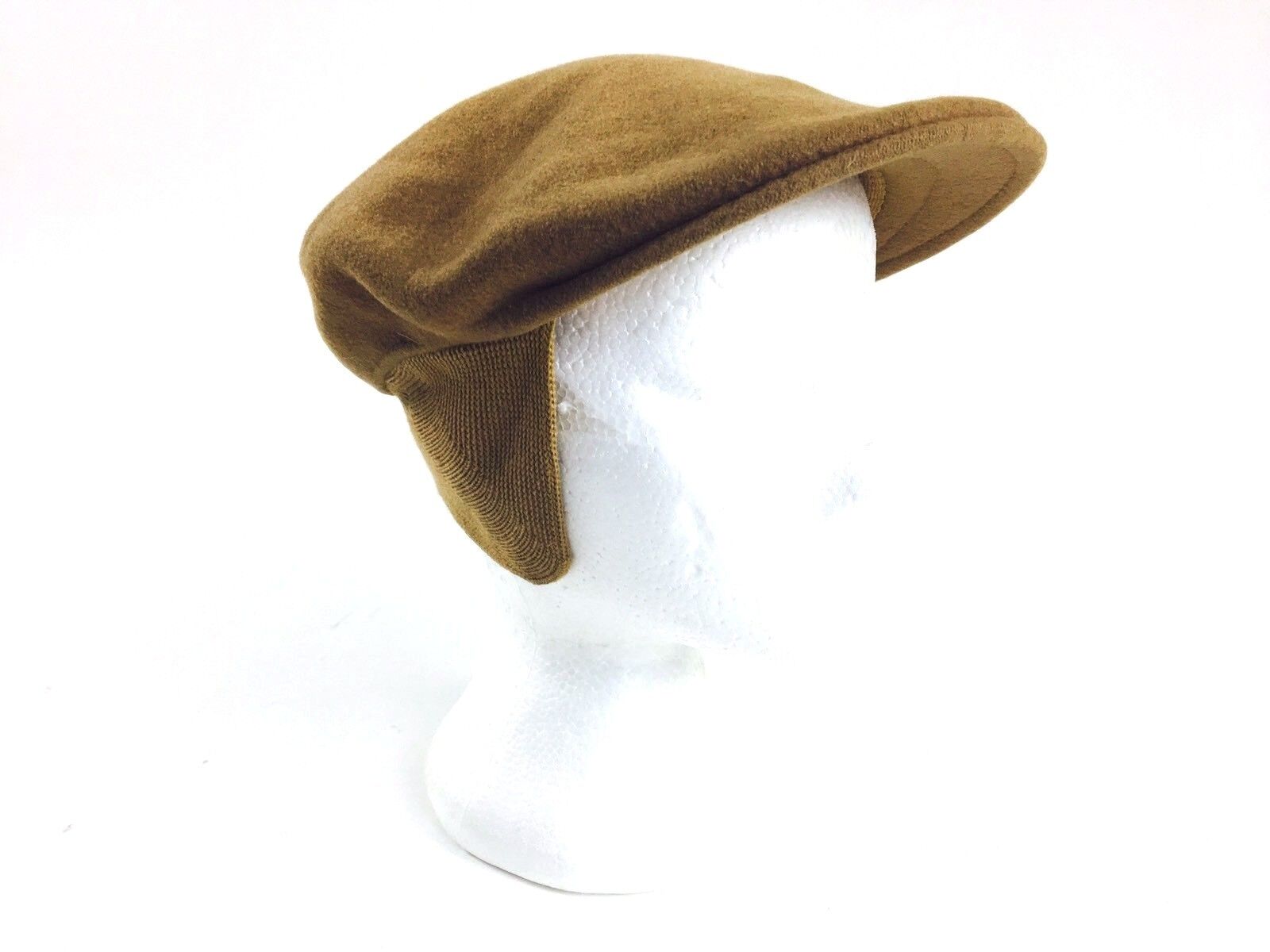 Vintage Brown Wool Cap With Ear Flaps