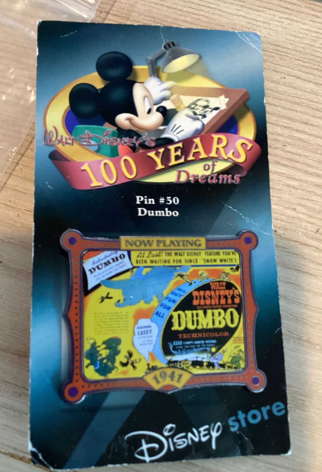 2001 Disney DUMBO Movie POSTER PIN #50 - 100 Years of Dreams