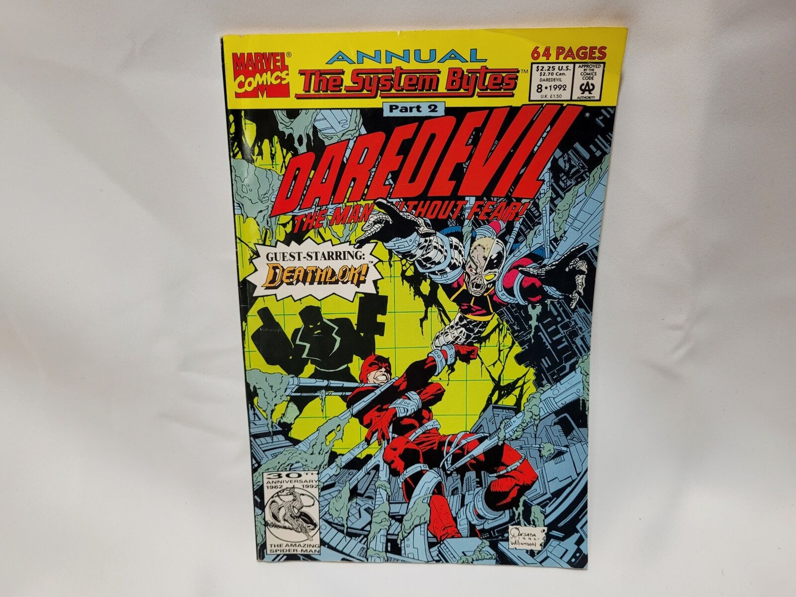 Daredevil Annual Number 8 Comic Book 1992 The System Bytes Part 2 Marvel Comics