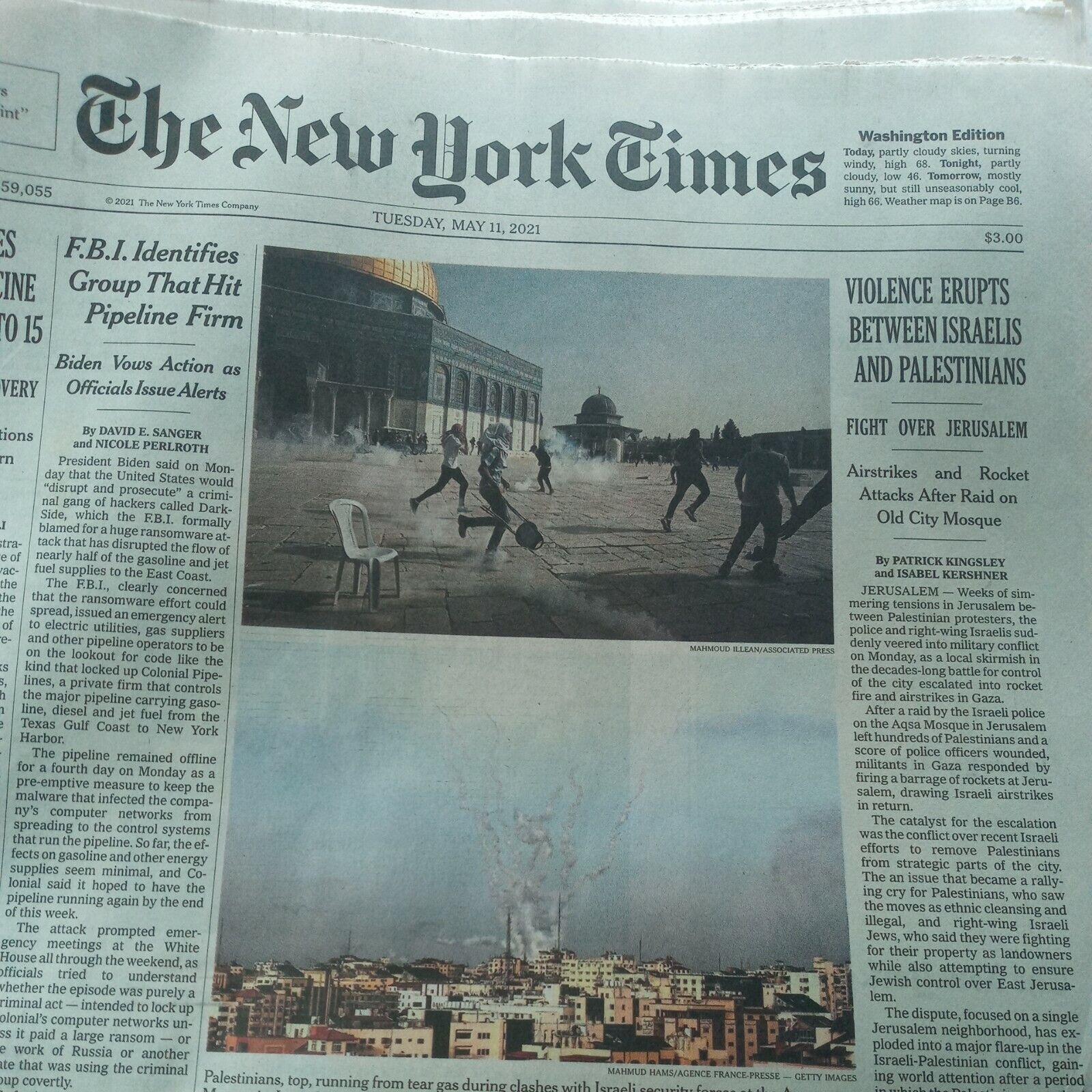 The New York Times Tuesday May 11 2021