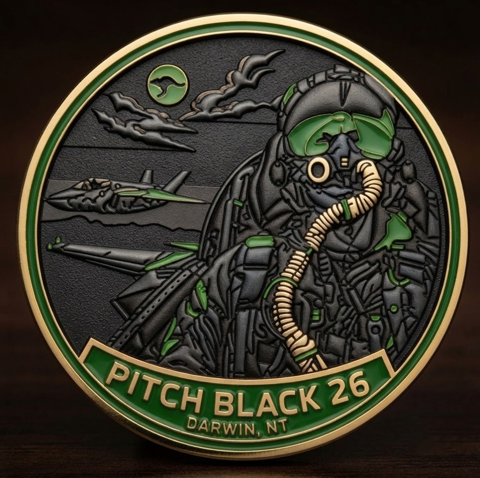 Pitch Black 2026 F-35 RAAF PVC Patch Australia Commemorative Coin