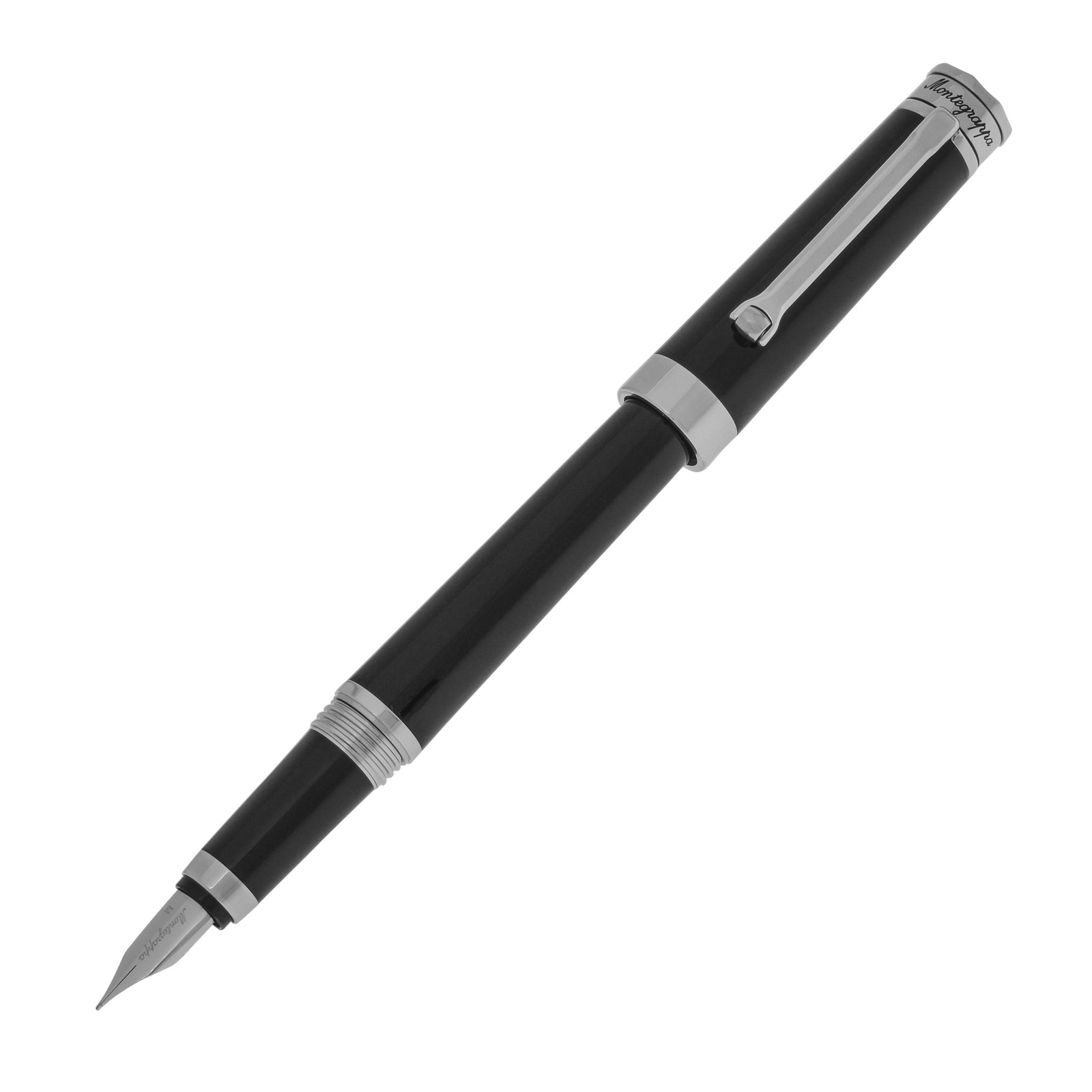 Montegrappa Parola Black Fountain Pen (M) ISWOT3AB