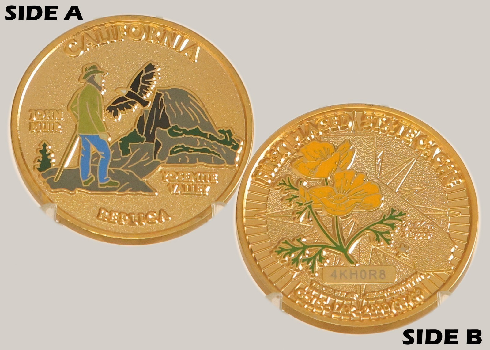 California John Muir Yosemite Valley Poppy Challenge Coin  1#20