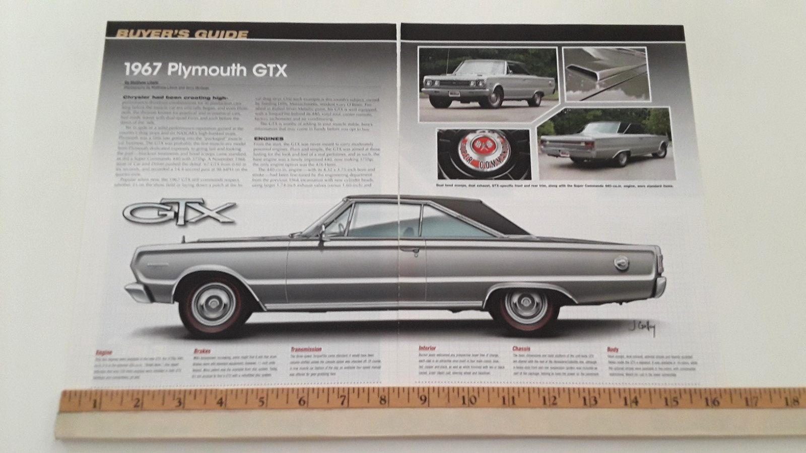 1967 PLYMOUTH GTX - ORIGINAL 2010 ARTICLE