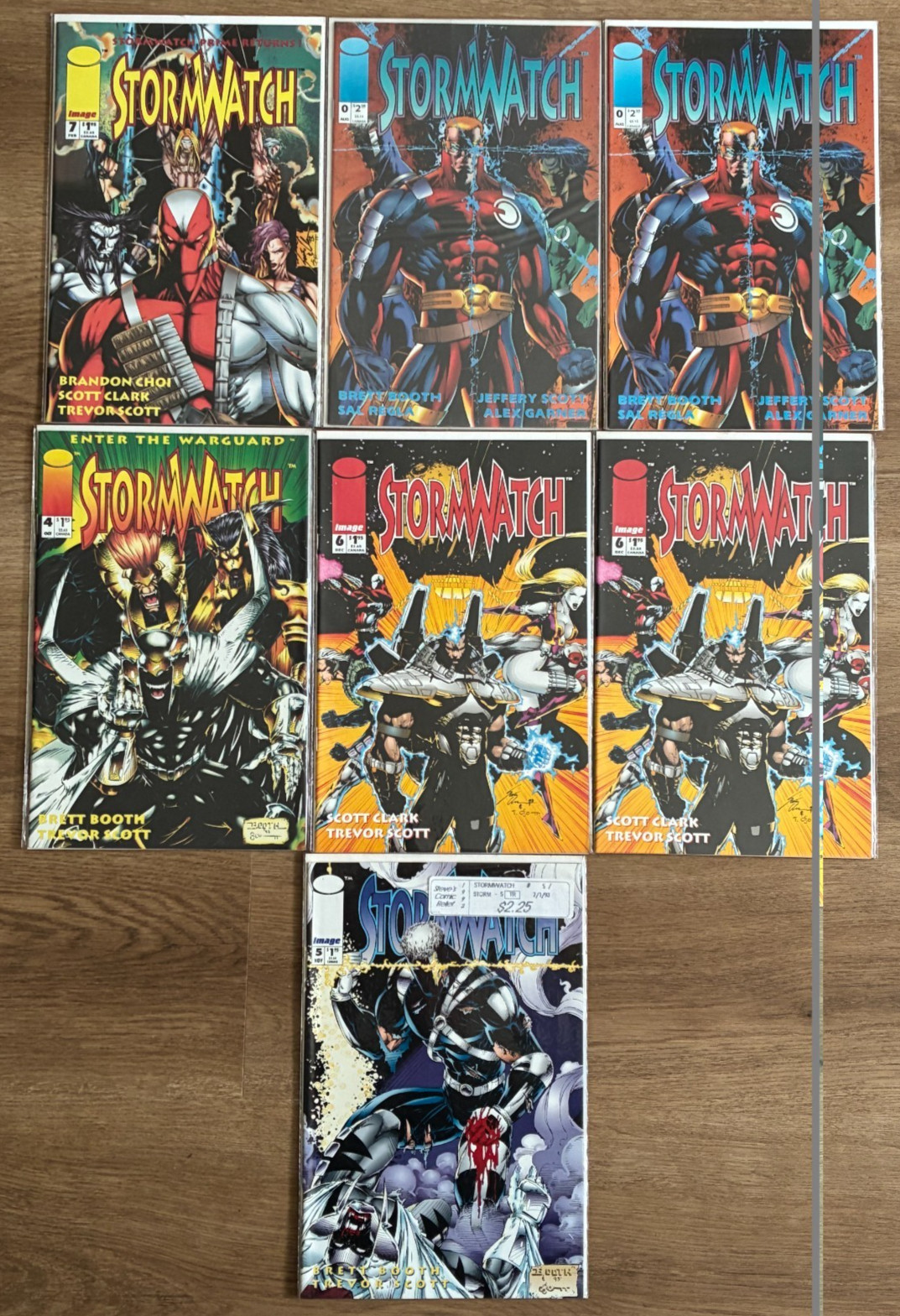 STORMWATCH Comic Book Lot of 7 Issue #s 0,4,5,6,7 (2 Duplicate copies)