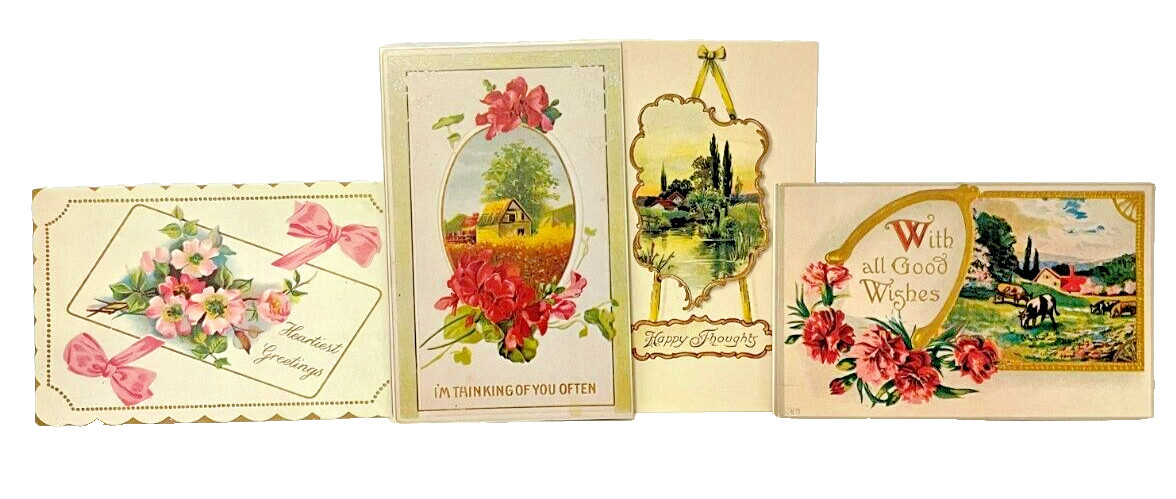 All New Lot Of 12 Bright Of America Antique Reproductions Post Cards Read