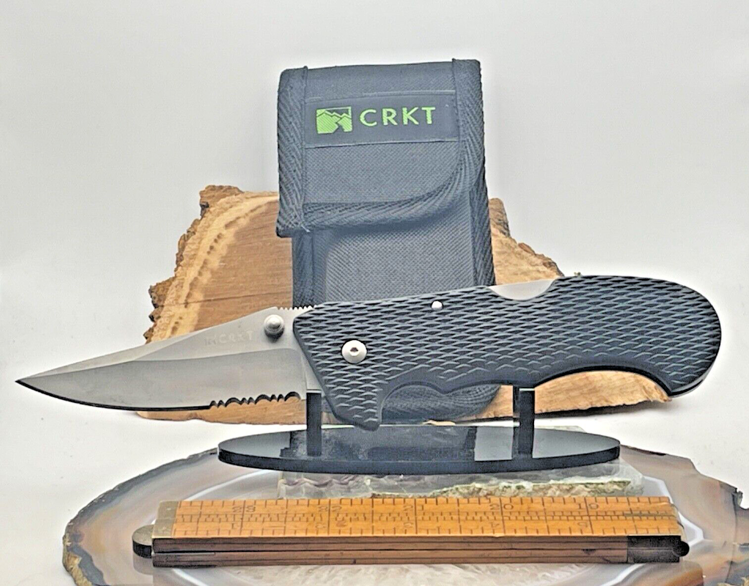 CRKT Cascade 6914 Hammond Design Single Blade Lockback w/case box NOS--2946.24
