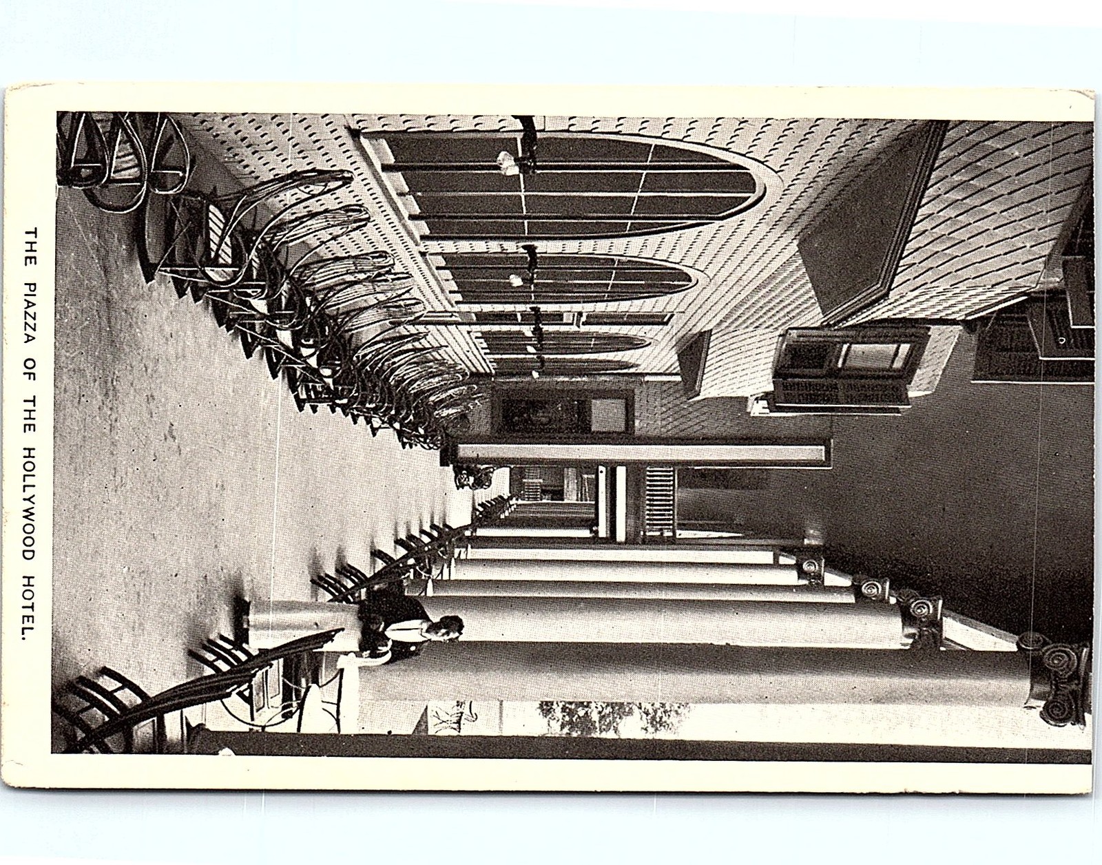 Vintage Postcard: Piazza of the Hollywood Hotel