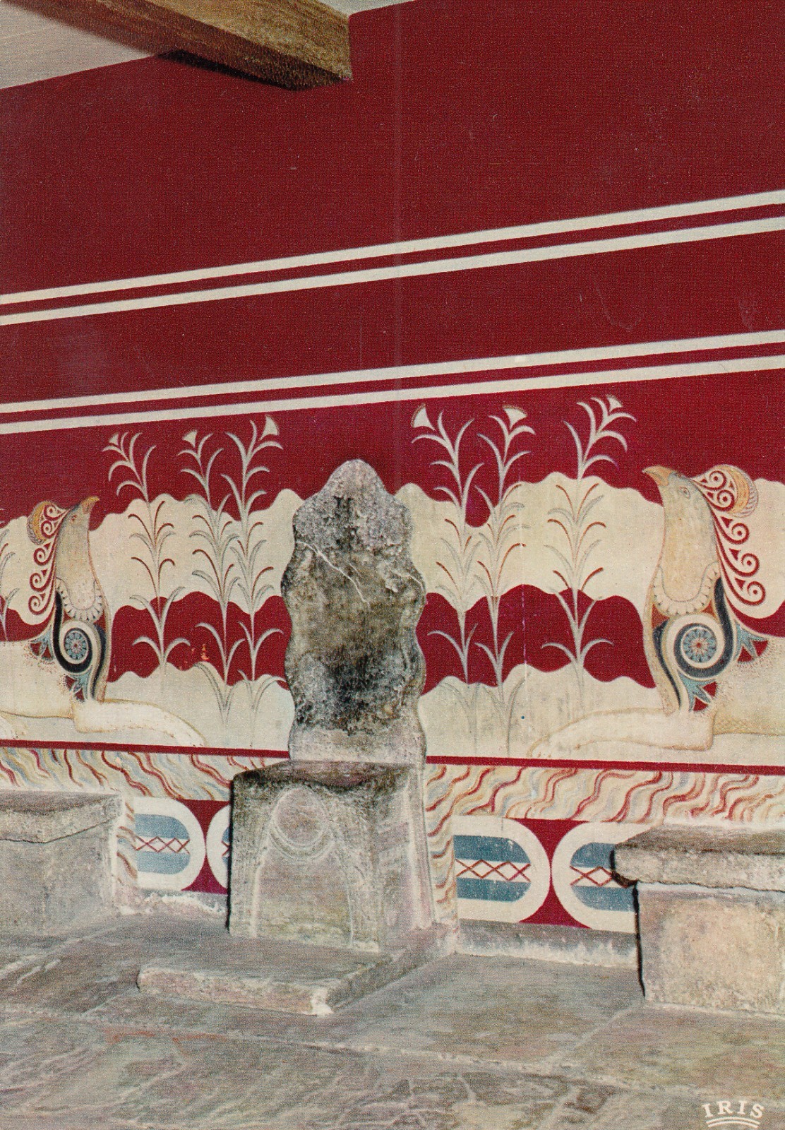9 / Post Card - Cnossos / The Throne of Minoa