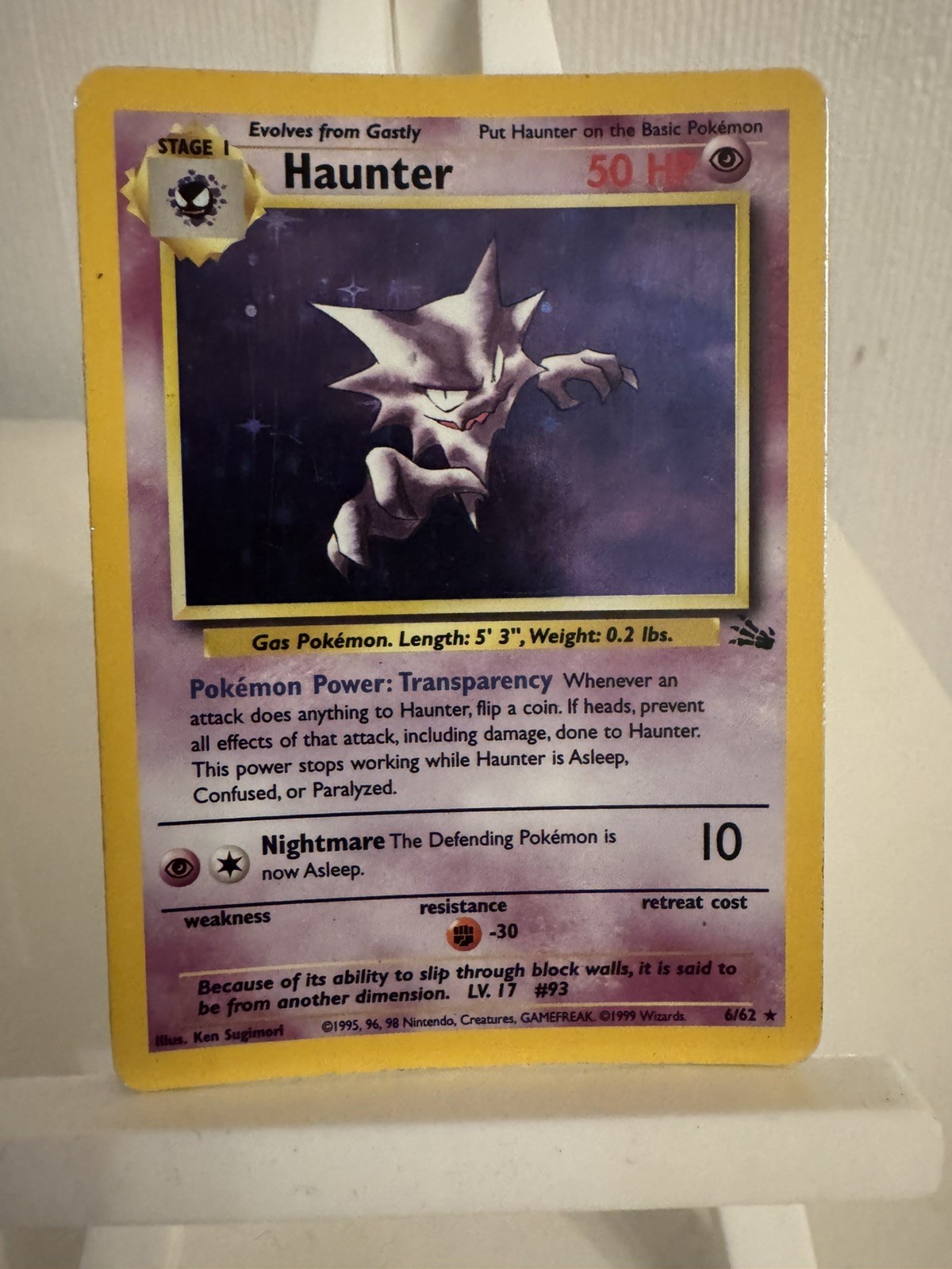 HAUNTER 6/62 FOSSIL SET - HOLO RARE - POKEMON TCG