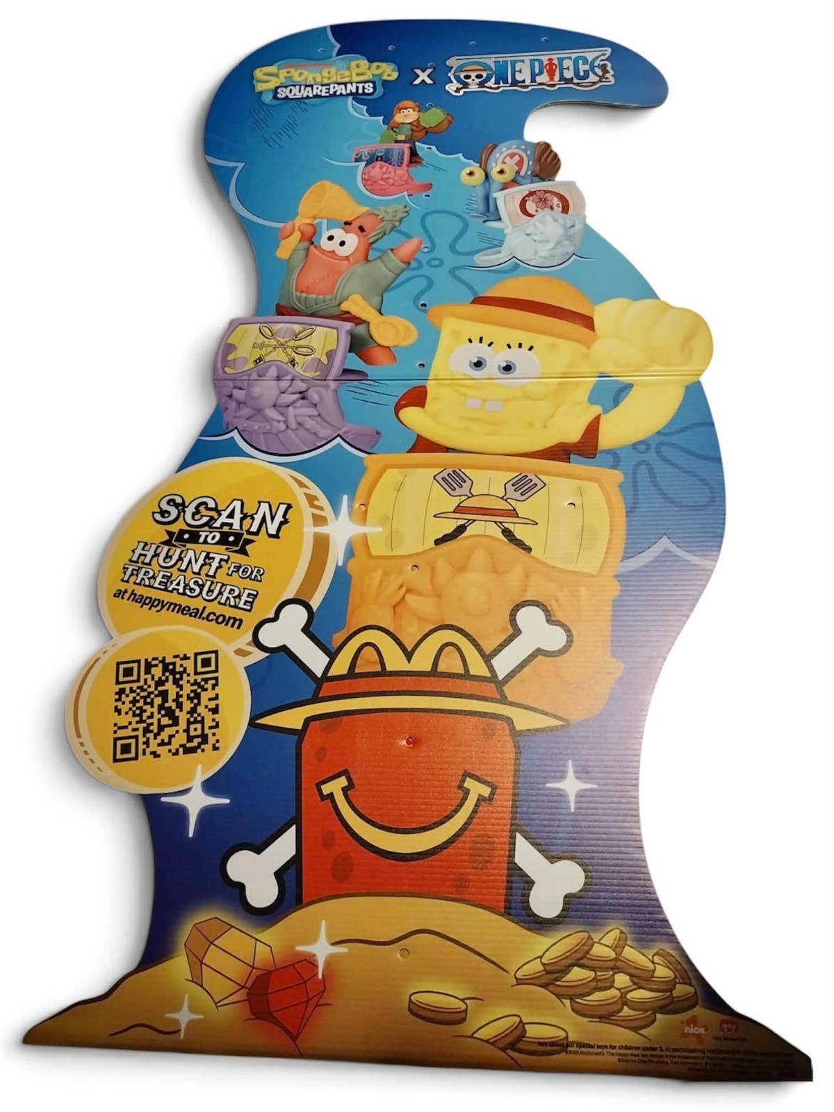 mcdonalds spongebob X One Piece display promo 45x24 Inches Read Description mcdonalds spongebob X One Piece display promo 45x24 Inches Read Description