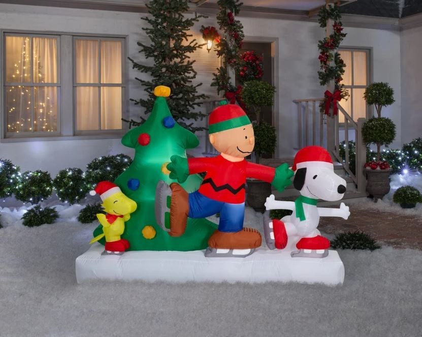 6.5 FT PEANUTS ICE SKATING SCENE W CHARLIE BROWN AIRBLOWN INFLATABLE * PRESALE * 6.5 FT PEANUTS ICE SKATING SCENE W CHARLIE BROWN AIRBLOWN INFLATABLE * PRESALE *