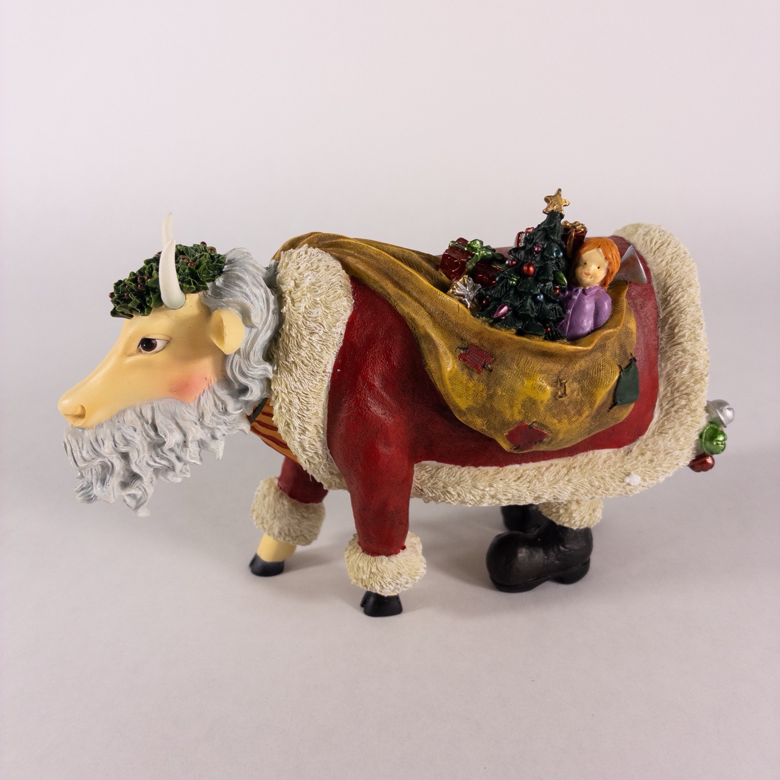 Cow Parade Father Cowristmas 7294 Holiday Christmas Retired With Box And Tag EC Cow Parade Father Cowristmas 7294 Holiday Christmas Retired With Box And Tag EC