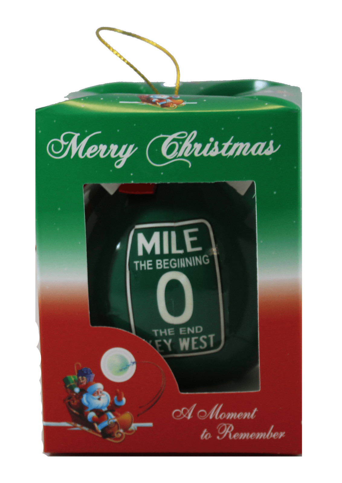 Key West Florida Mile Marker 0 Souvenir Christmas Ball Ornament MM Zero Gift Box Key West Florida Mile Marker 0 Souvenir Christmas Ball Ornament MM Zero Gift Box
