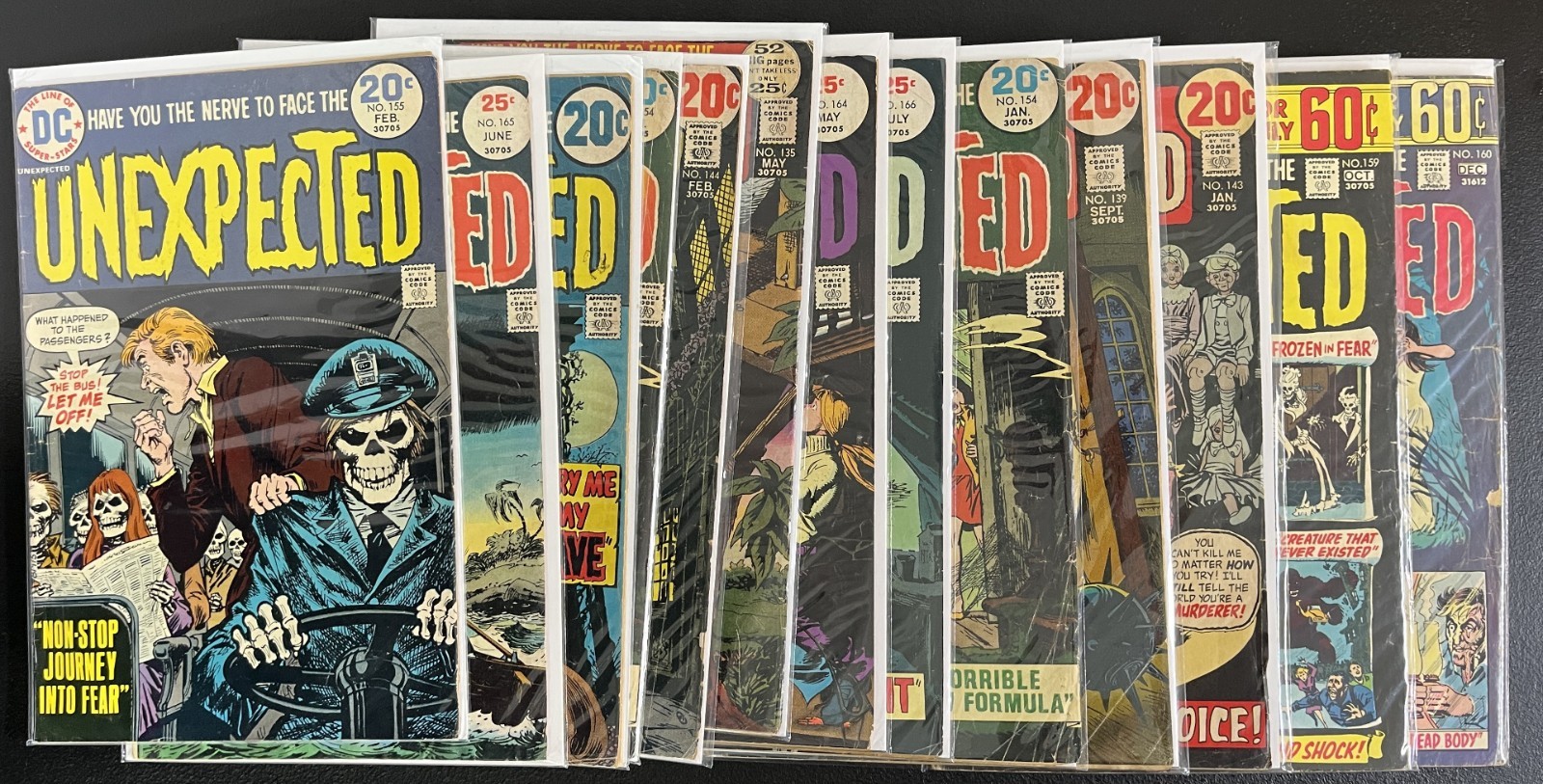 DC Comics The Unexpected Bronze Horror Lot (13 Issues) GD+