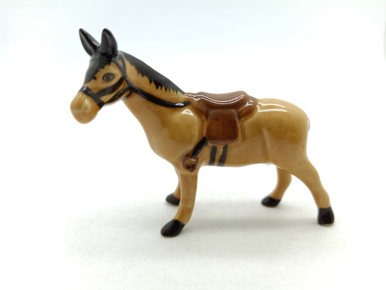 Brown Horse Figurine Ceramic Animal Statue  - SFM010