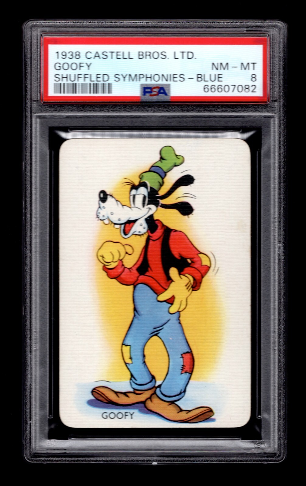 PSA 8 GOOFY 1938 Castell Shuffled Symphonies Card BLUE BACK