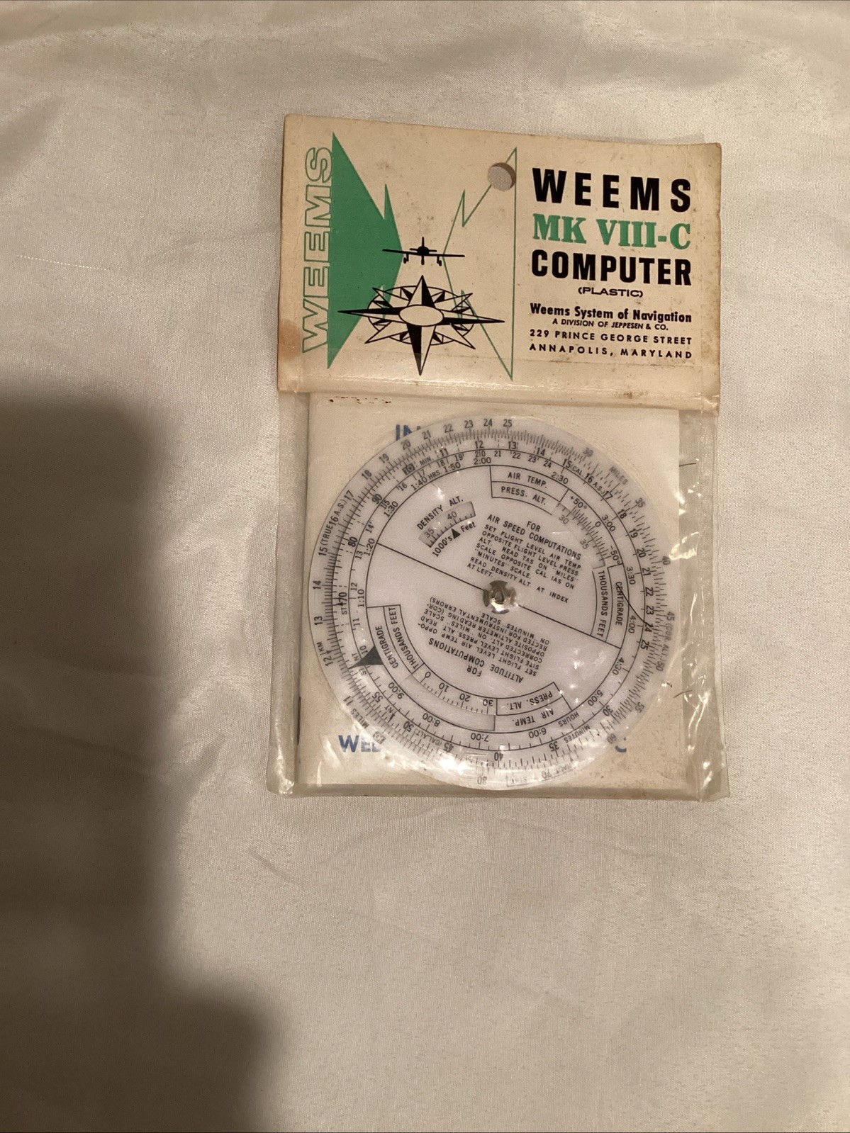 Vintage WEEMS Plastic Mark VIII-C Computer Air Navigation Unopened
