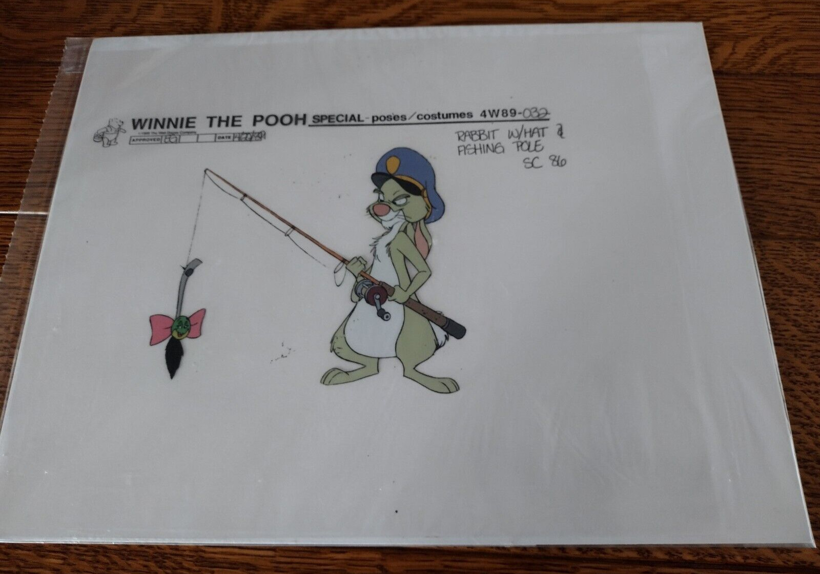 Rabbit Production Cel from The New Adventures of Winnie the Pooh 1989