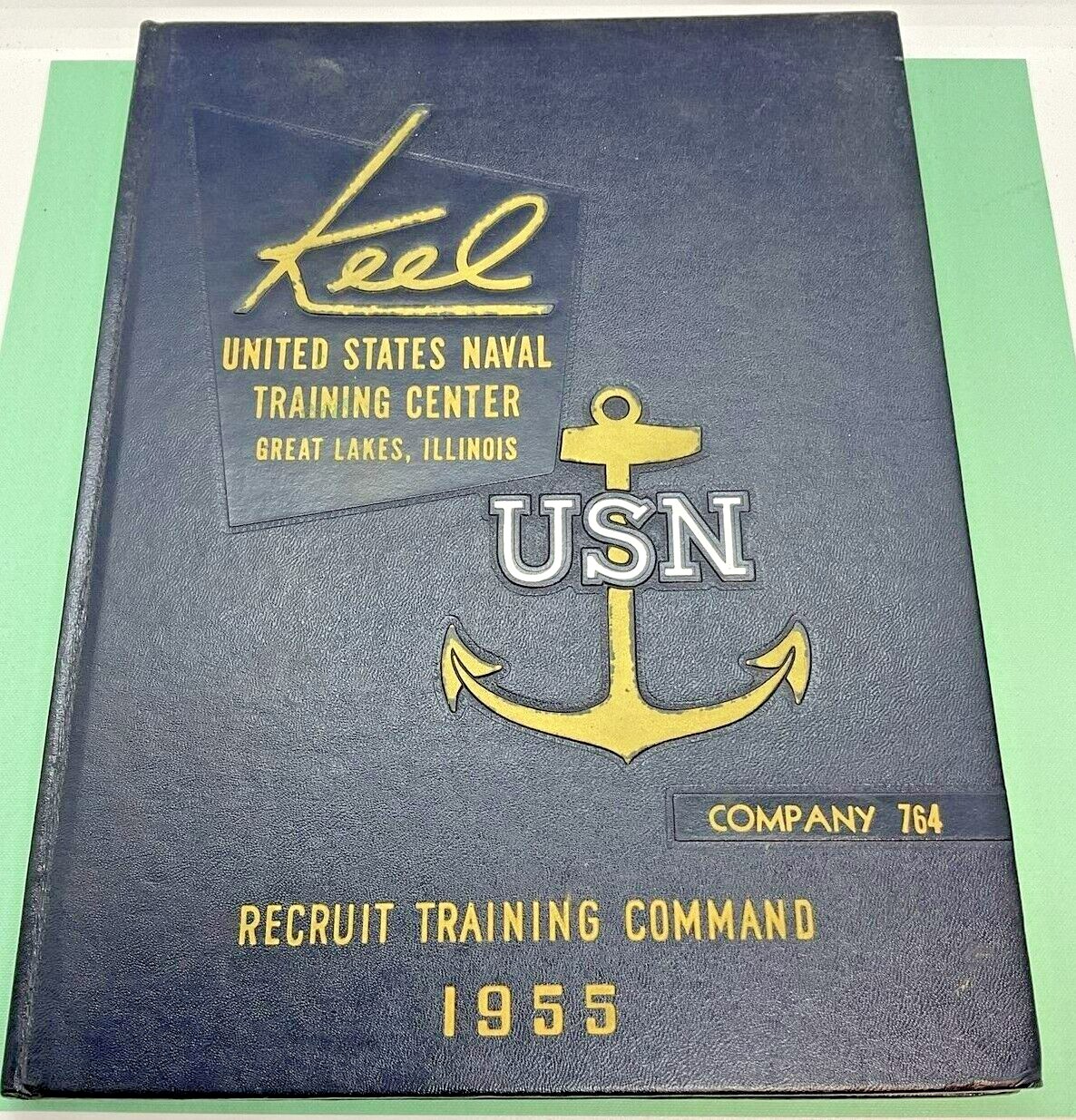 Keel 1955 USN Training Center Great Lakes IL Recruit Training Co 764 Militaria