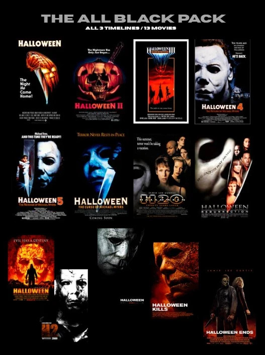 HALLOWEEN Franchise Premium Movie Bundle | POSTER | FRAME & SIZE OPTION HALLOWEEN Franchise Premium Movie Bundle | POSTER | FRAME & SIZE OPTION