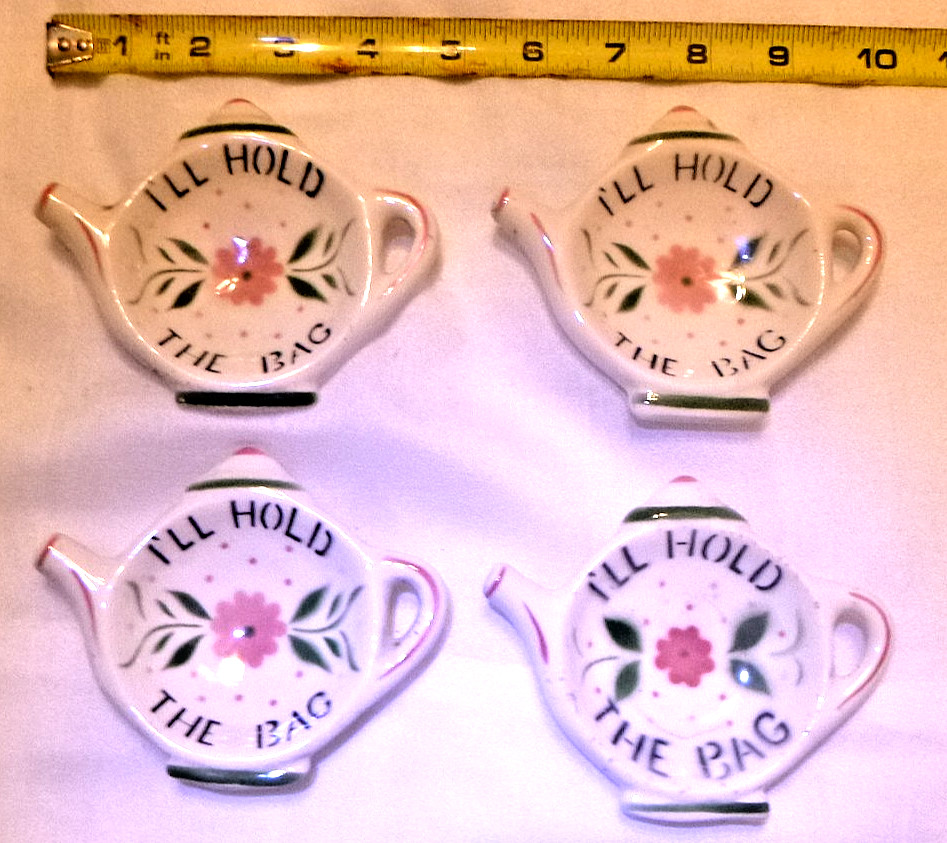 4 Tea Bag Holders \
