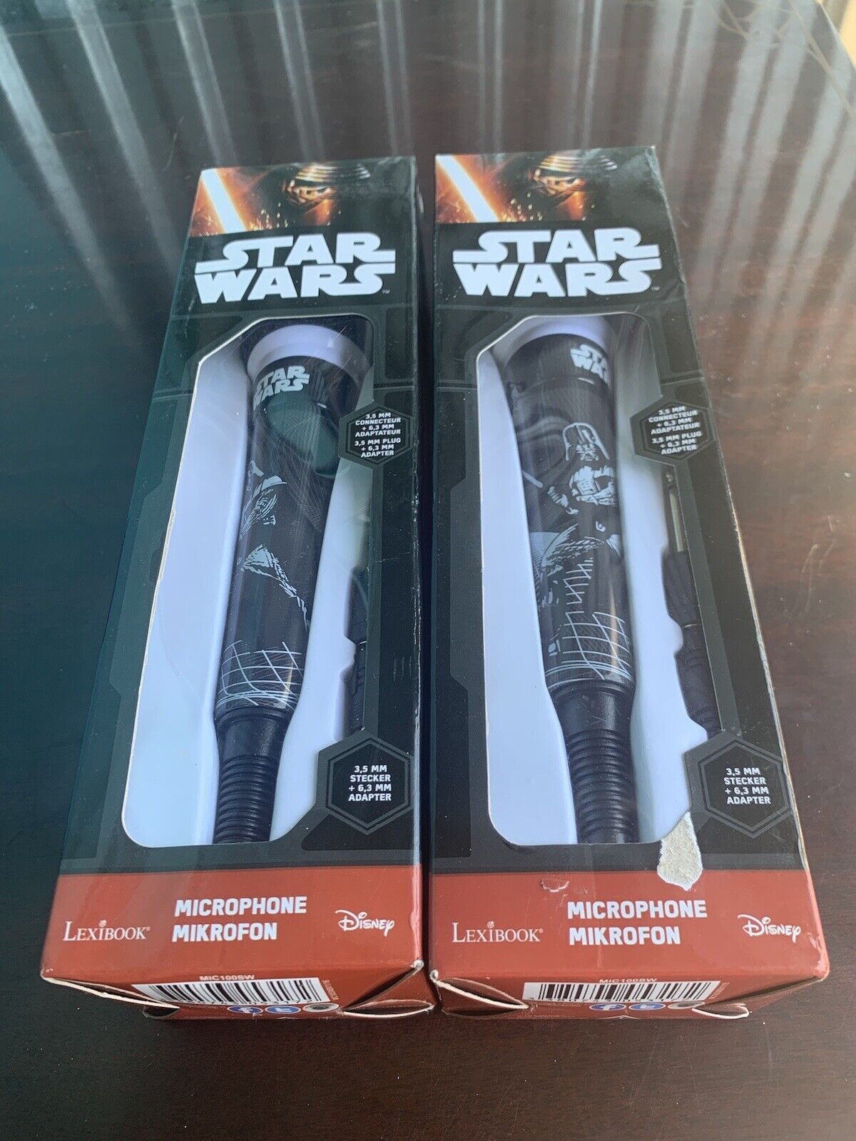 LOT OF 2 Lexibook Star Wars  Stormtrooper Boxed Rare MICROPHONES