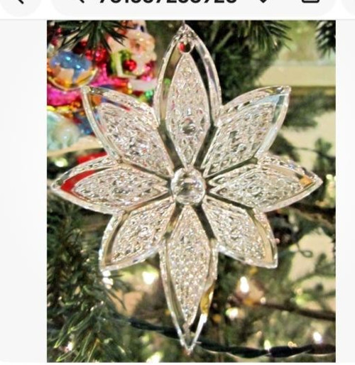 NWT Waterford Crystal Annual Snowstar Christmas Ornament 40015631 Boxed