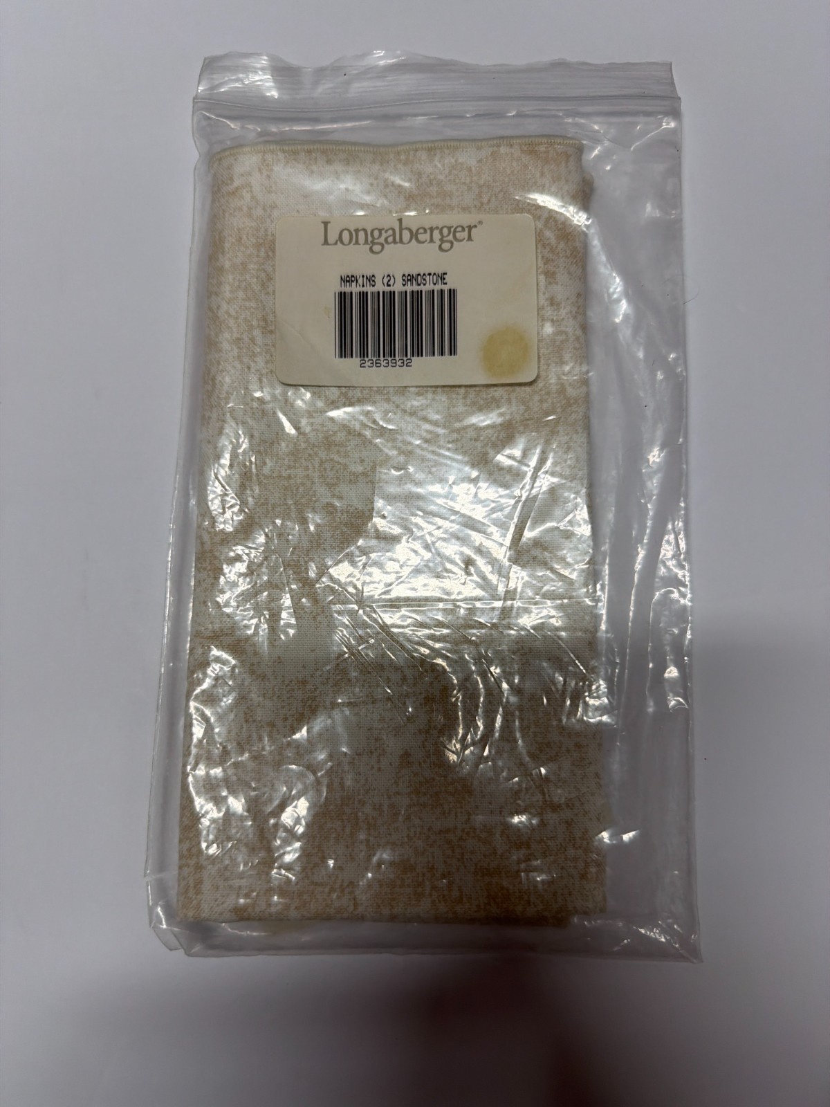 Longaberger Napkins - Set of 2 - 17-inch Square - Brand New Never Used - S*