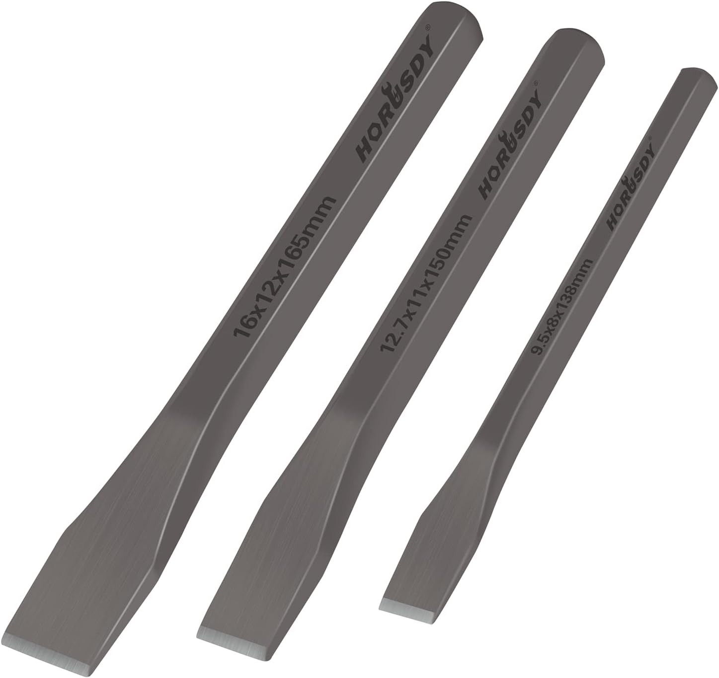 3-Piece Heavy-Duty Cold Chisel Set, 3/8