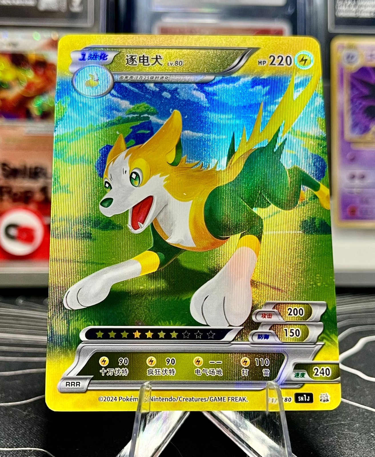Boltund Pokémon ID Full Art Holo