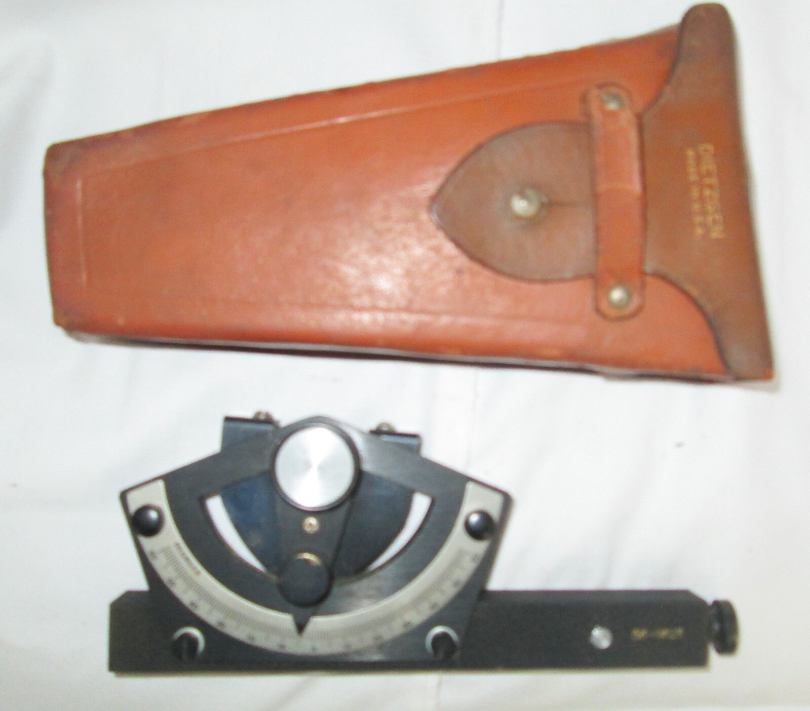 Vintage Charvoz Carsen peep sight level Plotting Instrument /W Dietzgen Case Vintage Charvoz Carsen peep sight level Plotting Instrument /W Dietzgen Case