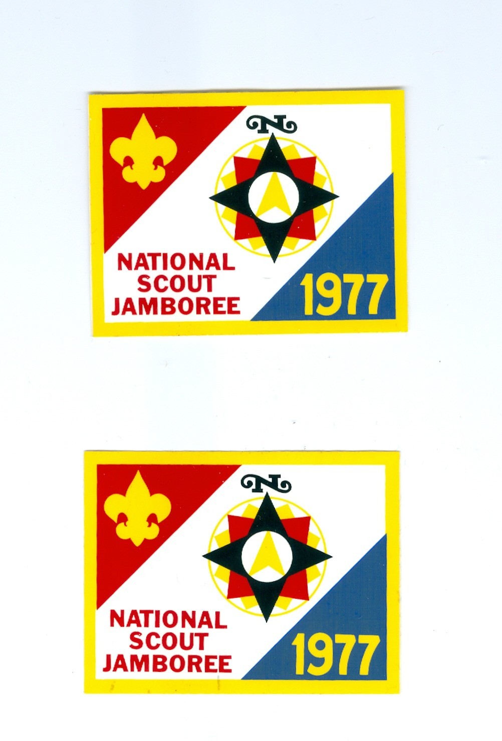 BSA   Two 1977 National Jamboree stickers  dp