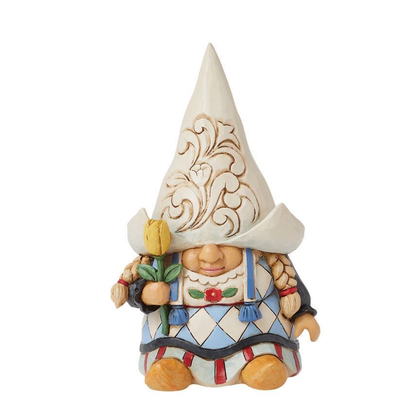 Jim Shore Heartwood Creek Dutch Girl Gnome in Blonde Braids Figurine 6016378 Jim Shore Heartwood Creek Dutch Girl Gnome in Blonde Braids Figurine 6016378