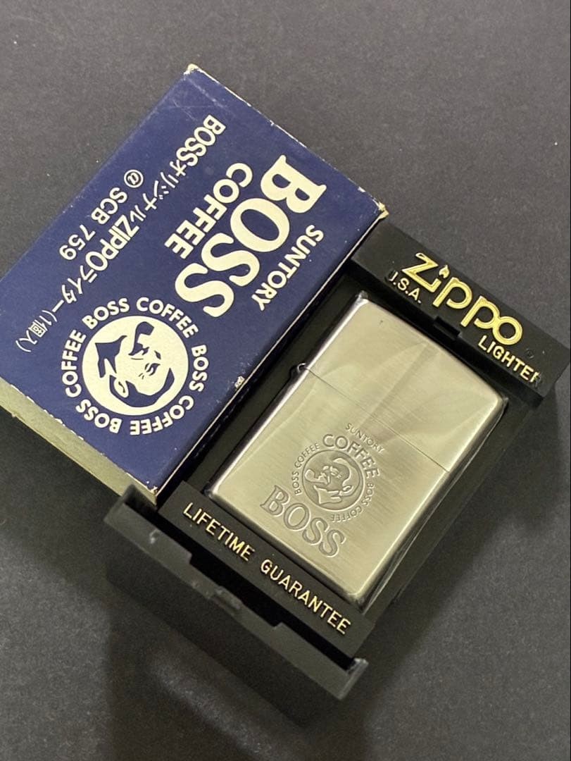 Zippo Suntory Boss Coffee made in 1997 Lighter