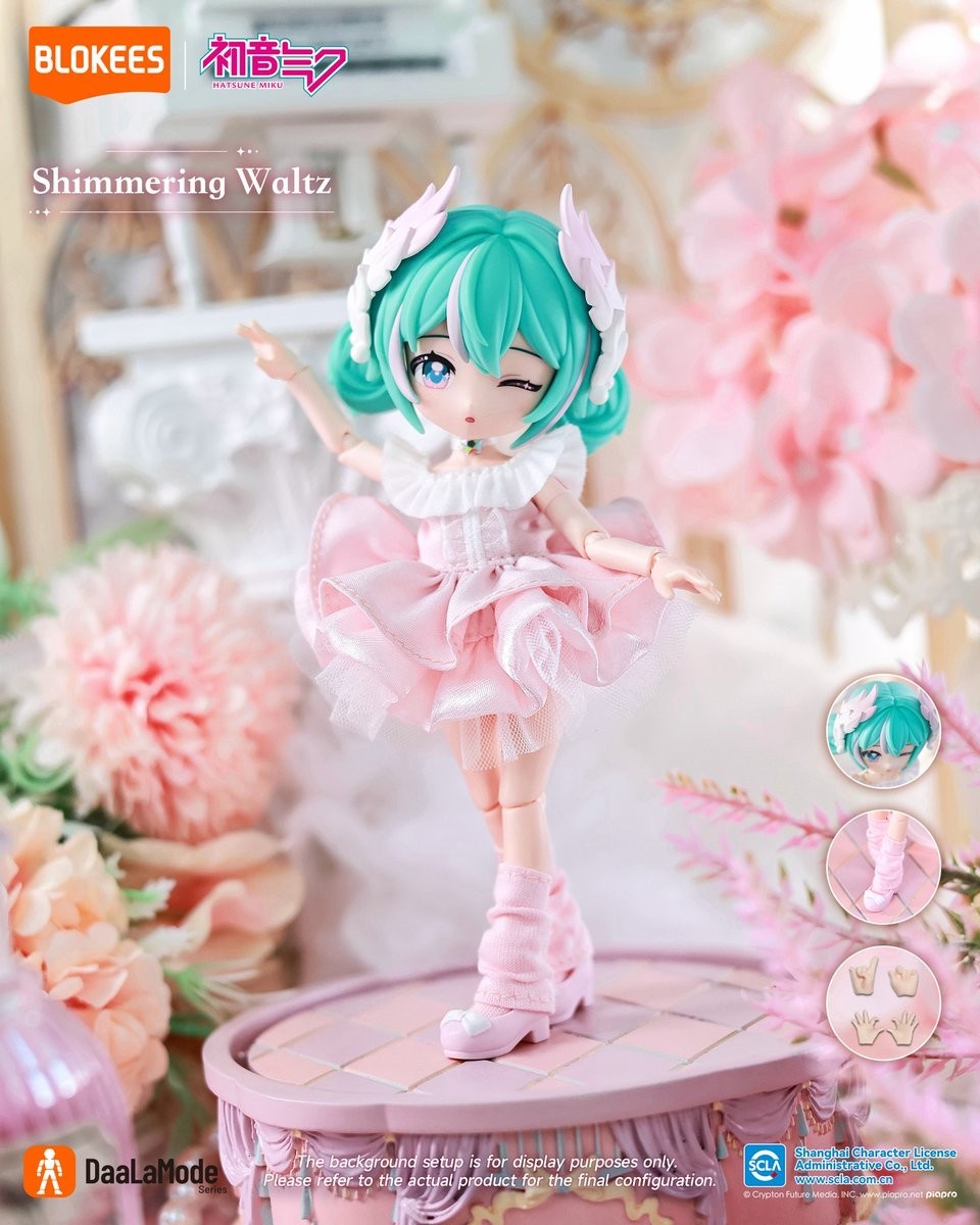 Blokees x Hatsune Miku DaaLaMode Figure Shimmering Waltz *New/Sealed In Package*