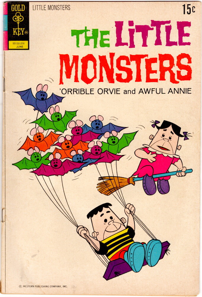 The Little Monsters Comic No 17, June 1972, Vintage Gold Key Comic The Little Monsters Comic No 17, June 1972, Vintage Gold Key Comic
