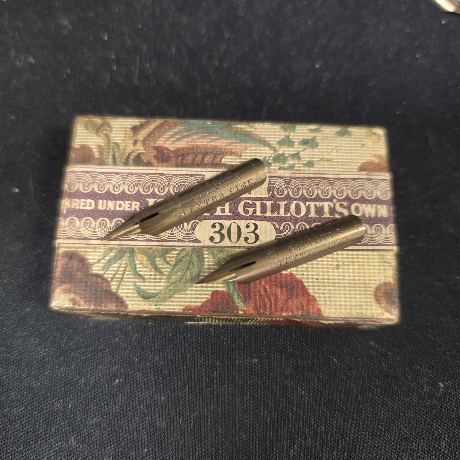 Vintage Joseph Gillott’s No. 303 Dip Pen Nibs Lot of 2 England Calligraphy