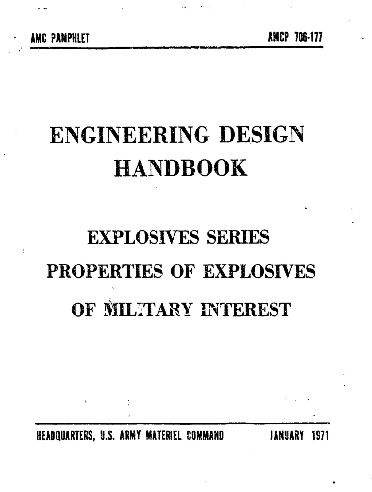 404 Page 1971 AMCP 706-177 EXPLOSIVES OF MILITARY INTEREST Book on Data CD