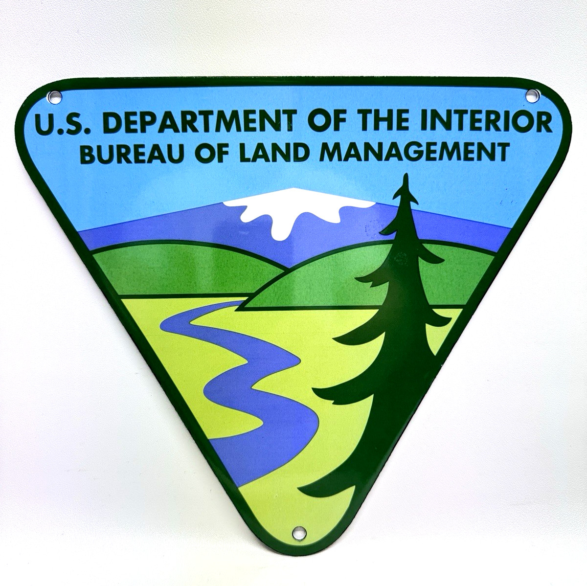 U.S. Department of the Interior - Porcelain Sign - Agriculture Forest Service