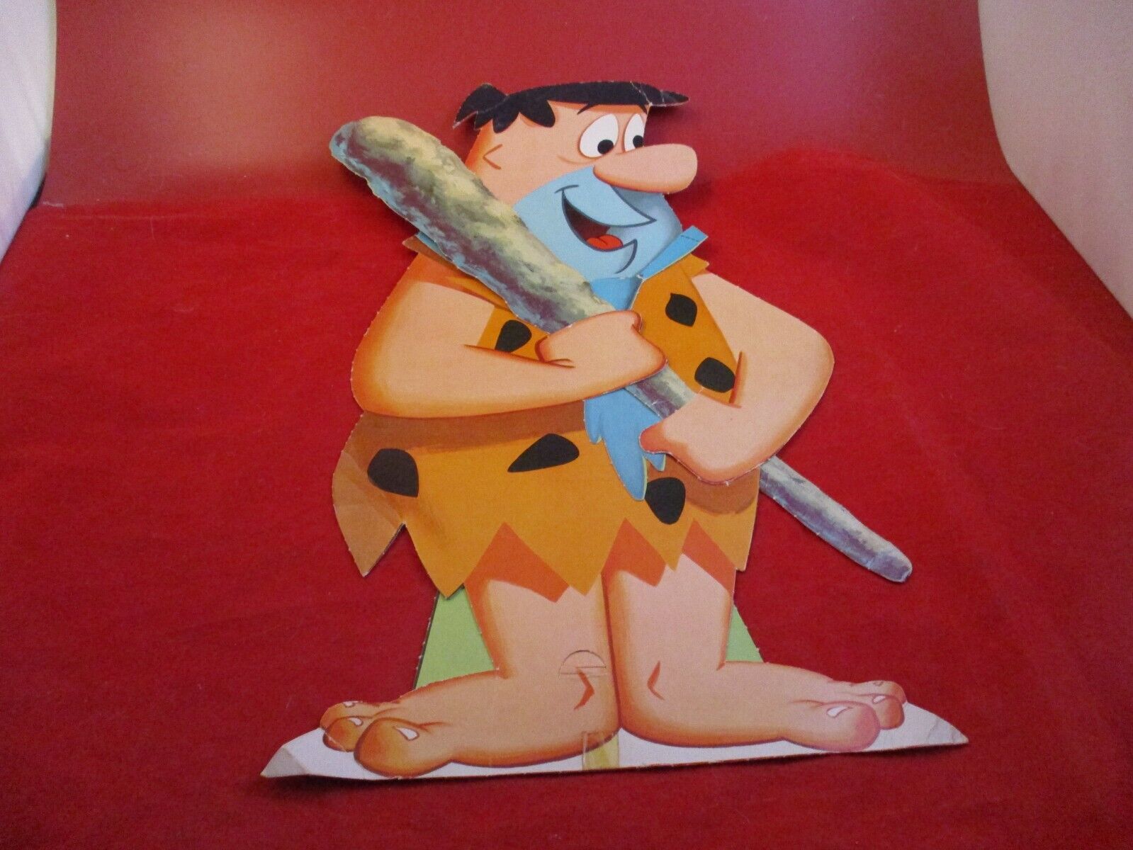 Fred Flintstone w/ Club The Flintstones Great Big Punchout Paper Doll Orig. 1961