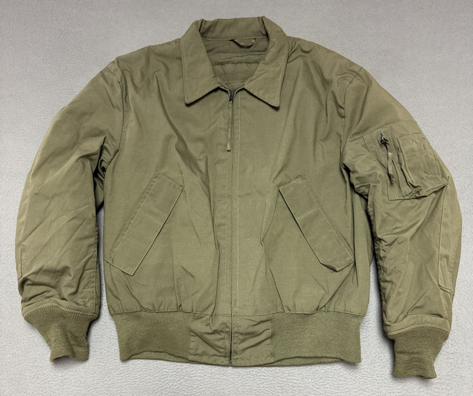 VTG USGI Military Cold Weather Combat Tanker Jacket High Temp Resistant Sz Large VTG USGI Military Cold Weather Combat Tanker Jacket High Temp Resistant Sz Large