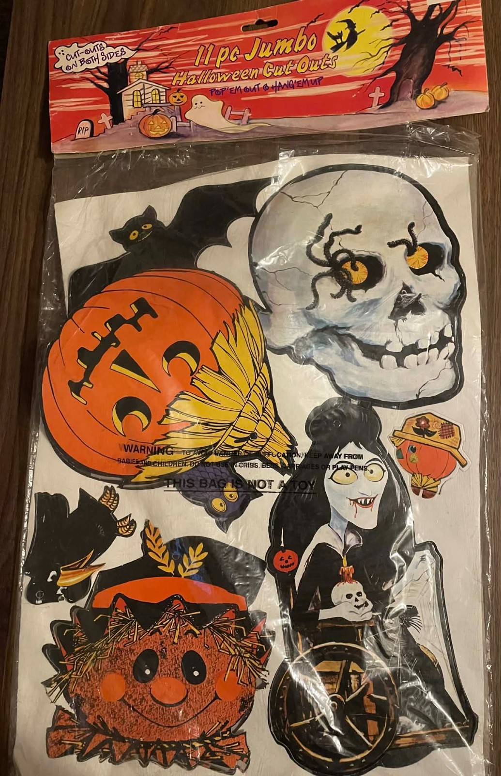 Vintage Beistle Halloween Cutouts NIP 1994
