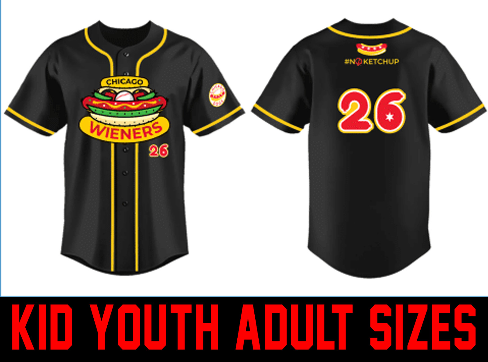 AMAZING shirt CUSTOM NUMBER Chicago Dogs Jersey shirt unisex All sizes UJS58
