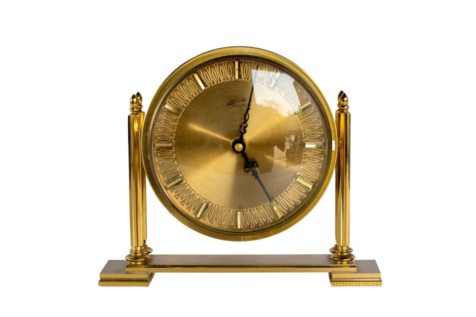 Mid-Century Vintage Aug. Schatz and Sohne Desk Clock, 