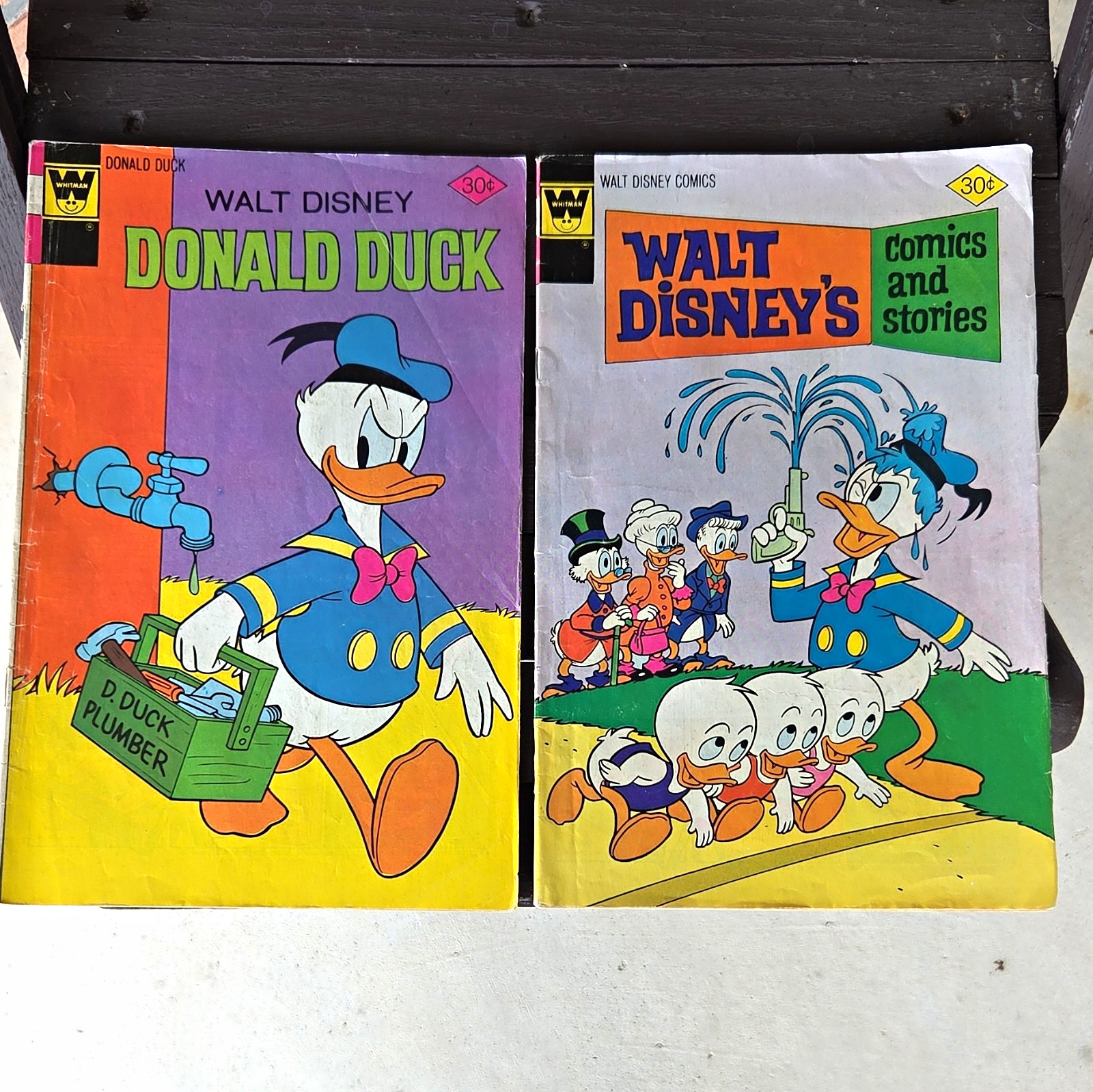 Whitman Lot of 2 Donald Duck & Walt Disney’s Comics and Stories Bronze Age